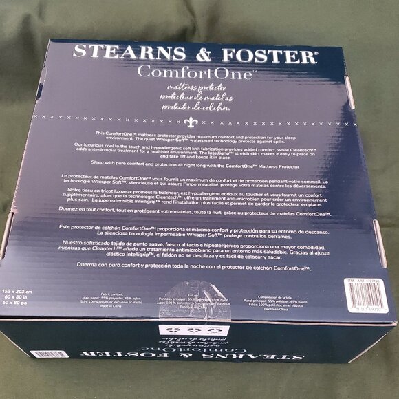 Queen Size Stearns and Foster Comfort One Mattress Protector - Brand New in Box - Picture 5 of 5